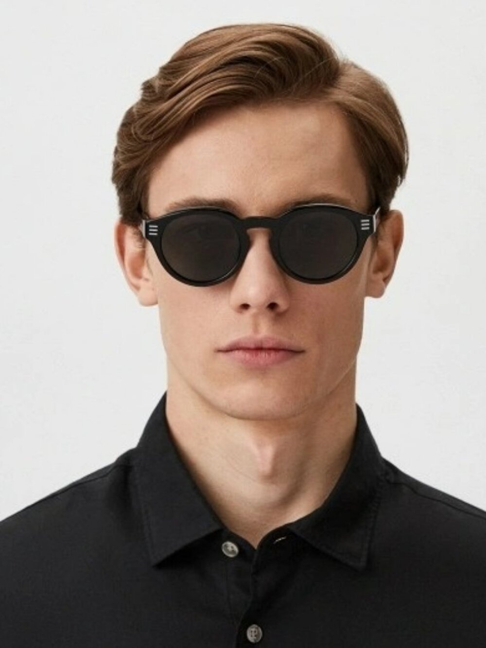 BURBERRY BE4404 300187 BLACK OVAL SUNGLASSES